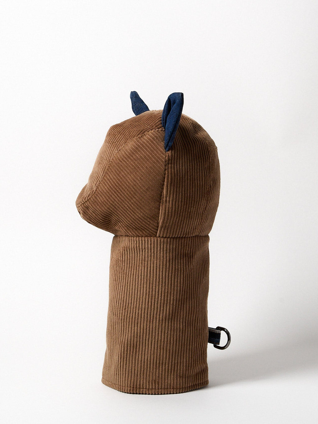 Vie Athletica Brown Corduroy Driver headcover, profile view, 100% cotton