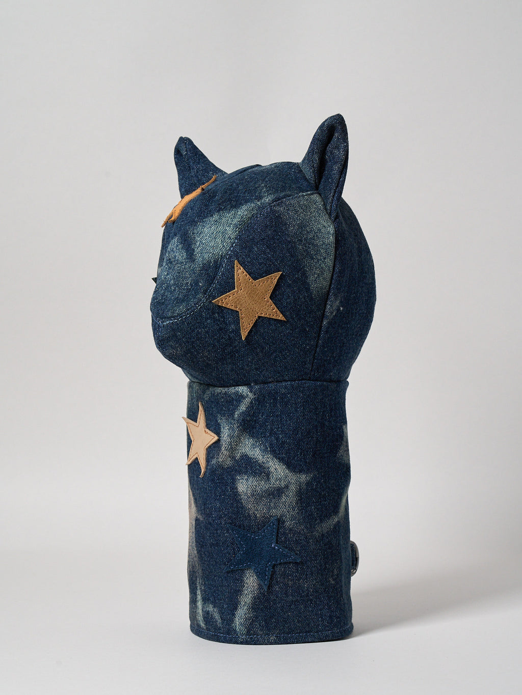 Vie Athletica Lumiere indigo denim driver headcover, side view