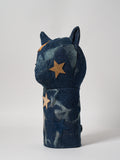 Vie Athletica Lumiere indigo denim driver headcover, side view