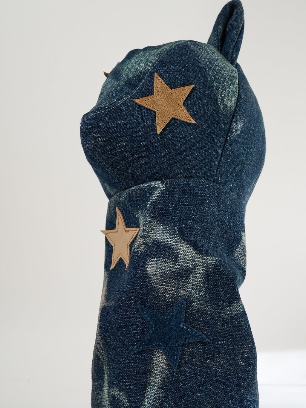 Vie Athletica Lumiere indigo denim driver headcover, side view