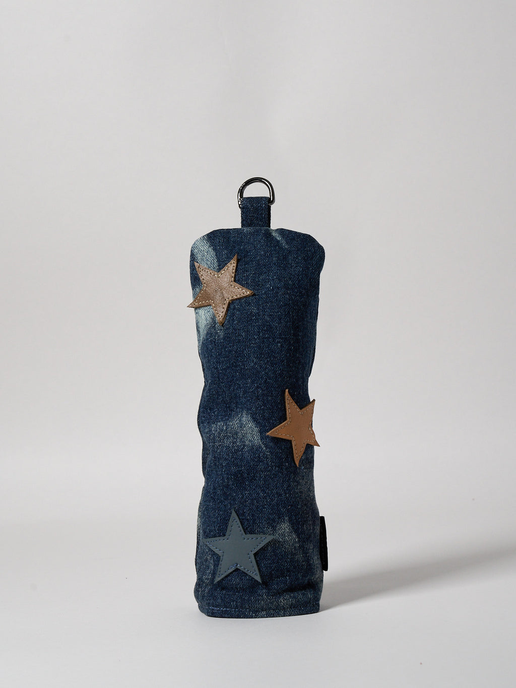 Vie Athletica Lumiere indigo denim hybrid golf club cover, front view