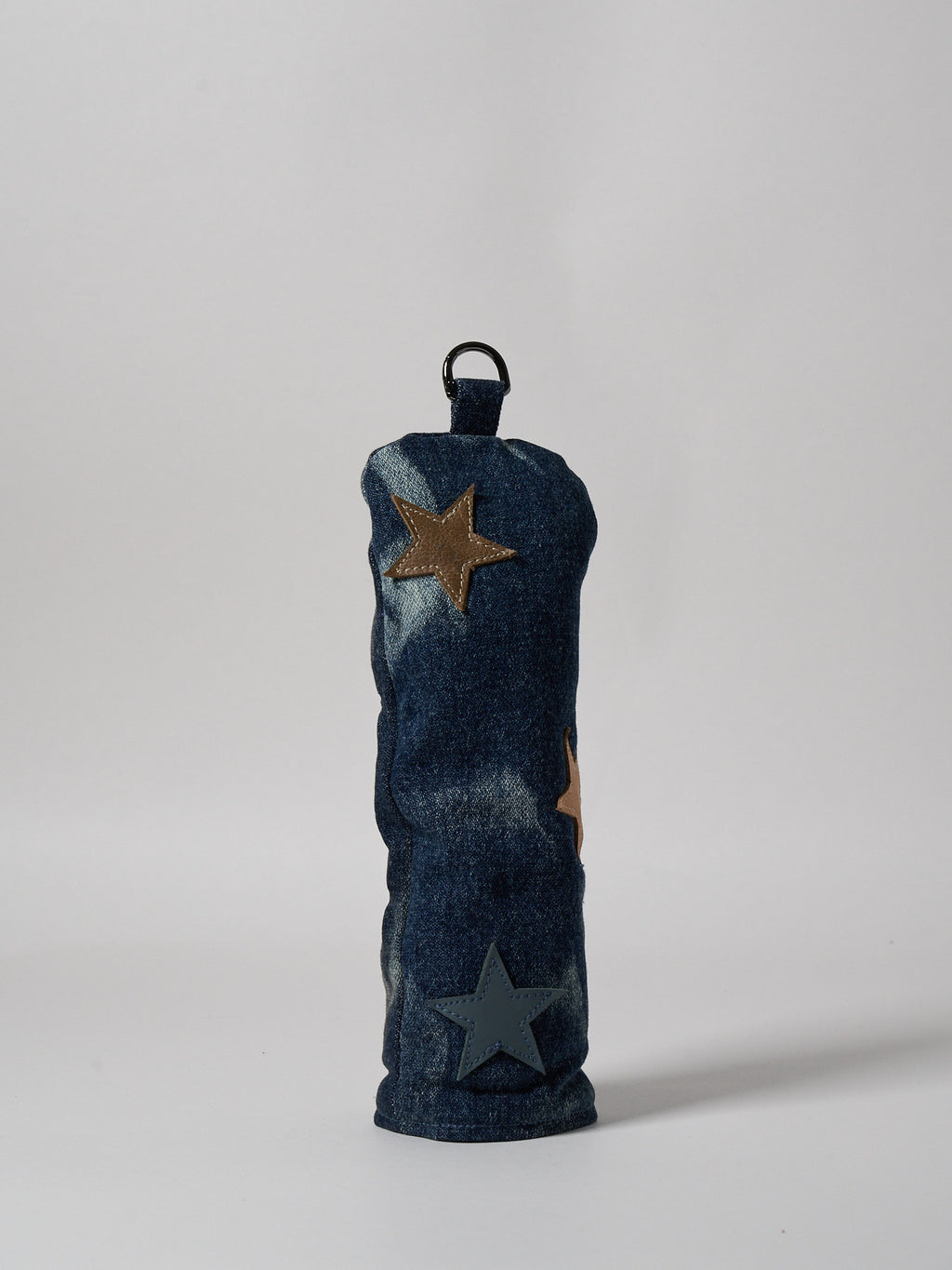 Vie Athletica Lumiere indigo denim hybrid golf club cover, side view
