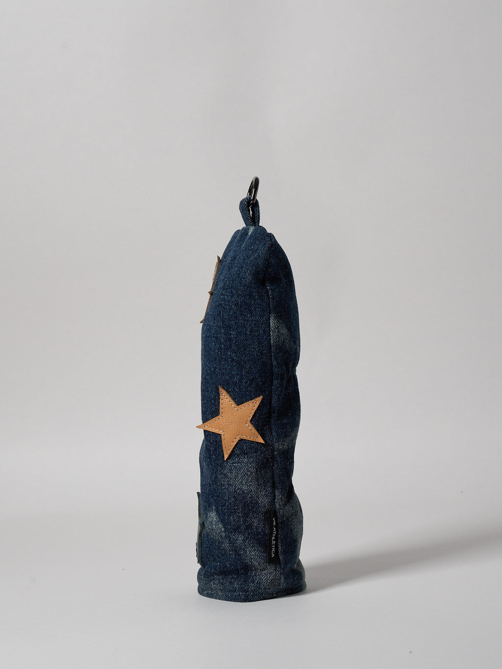 Vie Athletica Lumiere indigo denim hybrid golf club cover, side view