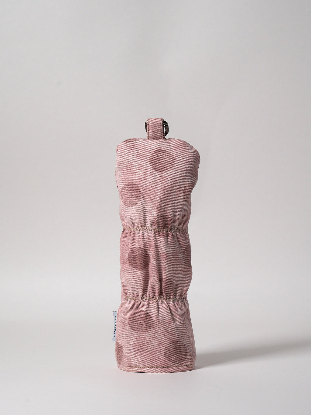 Pink Polka Dots Denim Hybrid Golf Club Cover