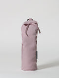 Structured pink nylon golf hybrid headcover featuring a decorative ribbon accent and a solid brass D-ring buckle.