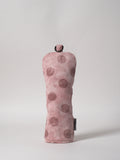 Pink Polka Dots Denim Hybrid Golf Club Cover
