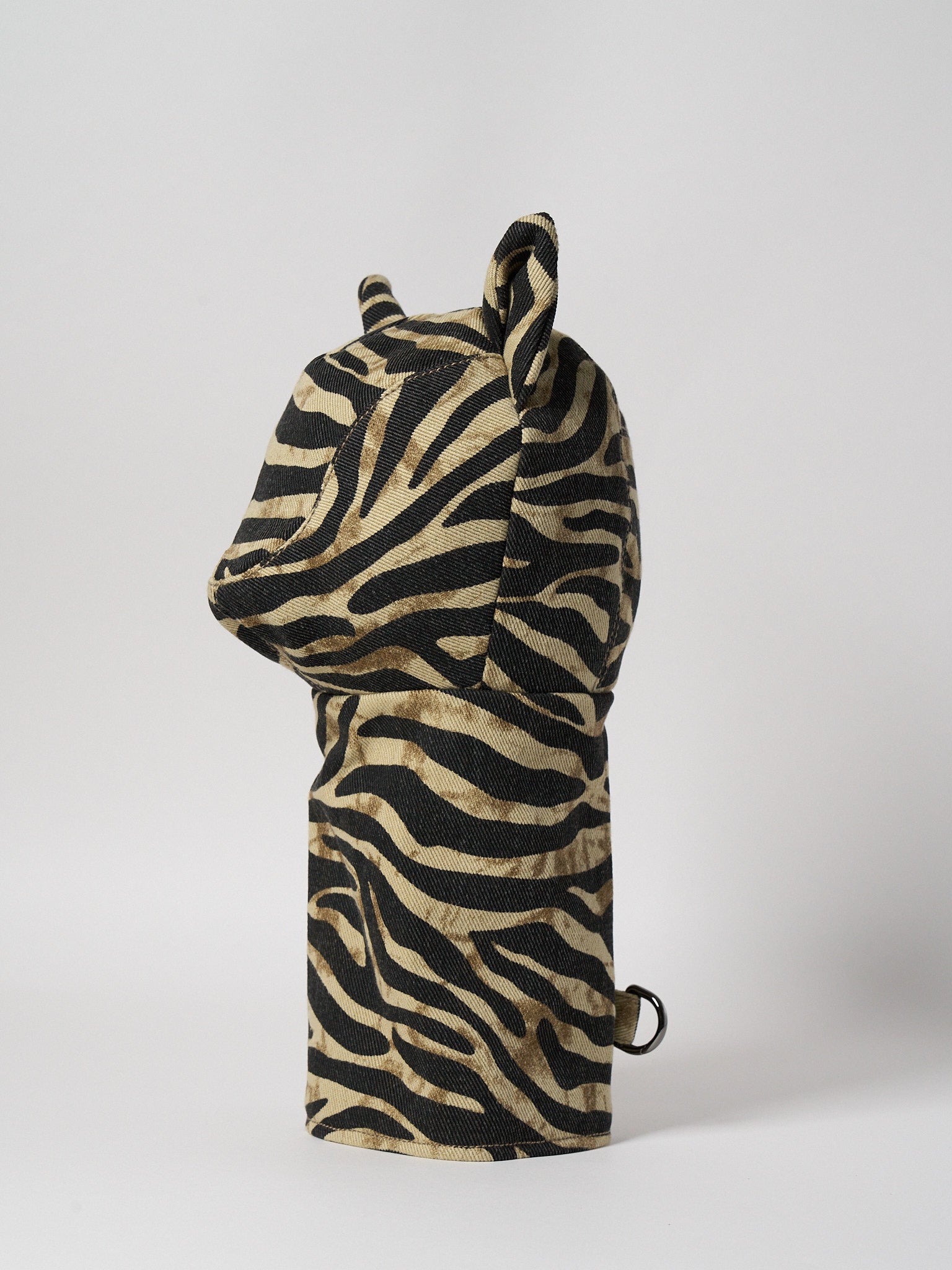 Rust Zebra-Print Denim Driver Head Cover