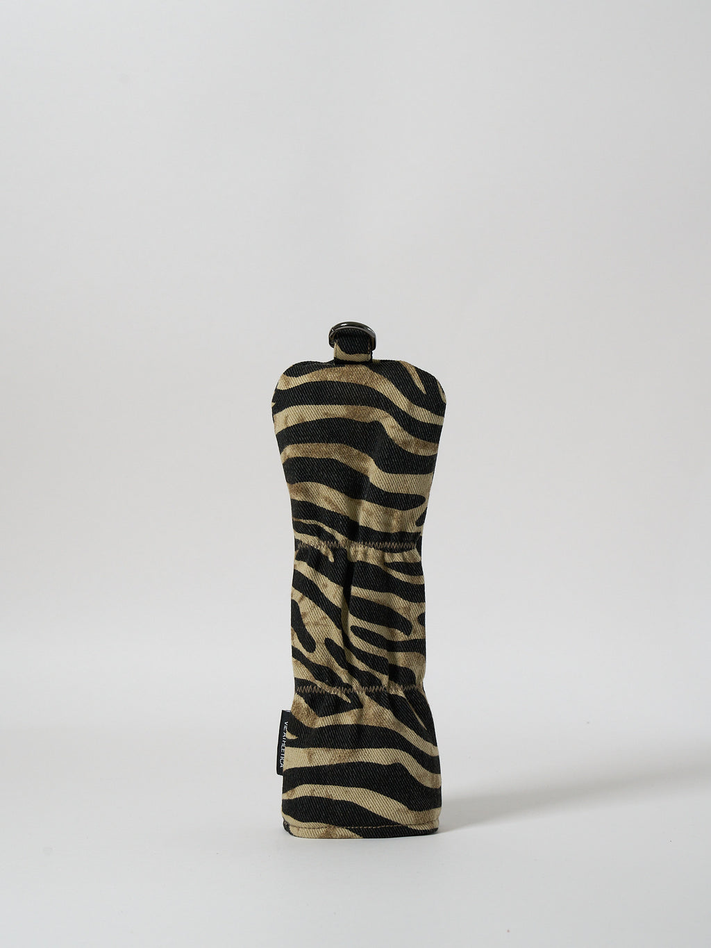 Vie Athletica rust zebra print denim hybrid golf club cover, back view
