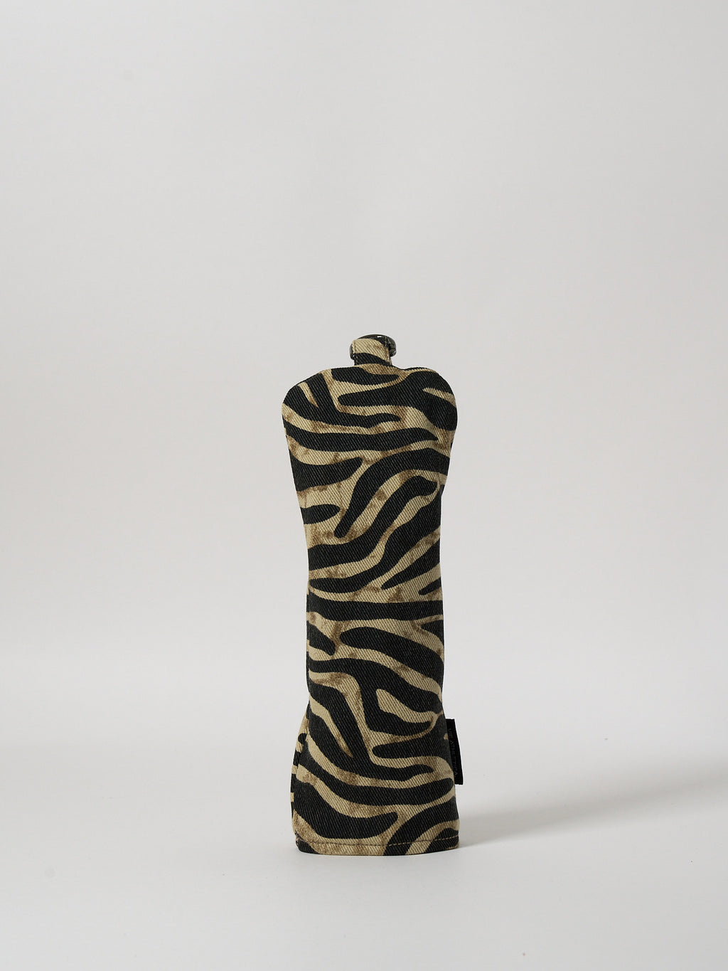 Vie Athletica rust zebra print denim hybrid golf club cover, front view