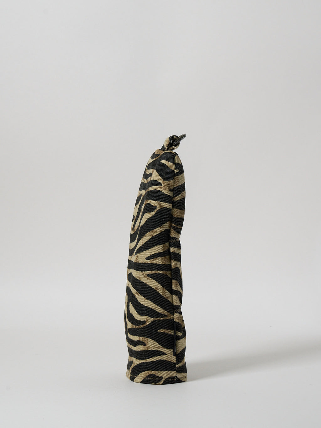 Vie Athletica rust zebra print denim hybrid golf club cover, side view