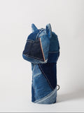 Vie Athletica Sashiko Japanese denim driver head cover, side view