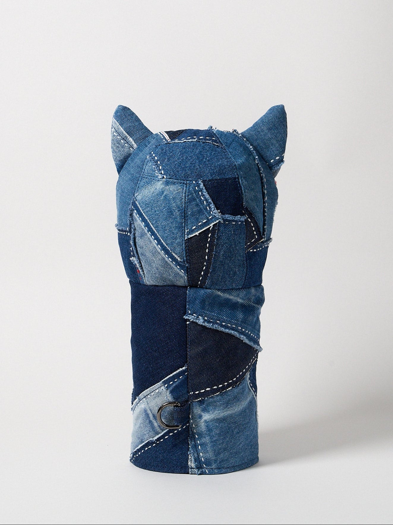 Vie Athletica Sashiko Japanese denim driver head cover, back view