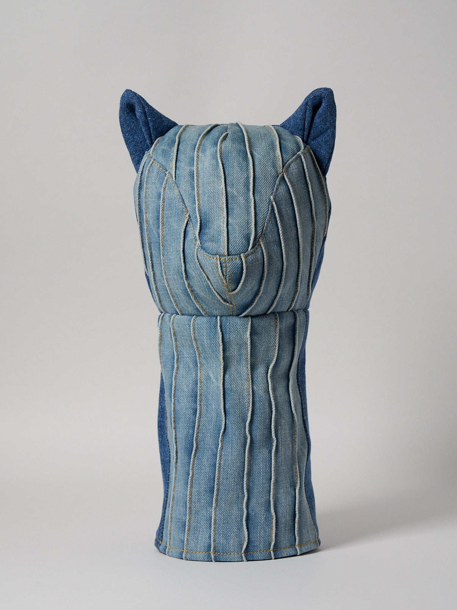 Striped Denim Driver Head Cover