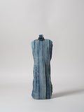 Vie Athletica striped denim hybrid golf club cover, front view