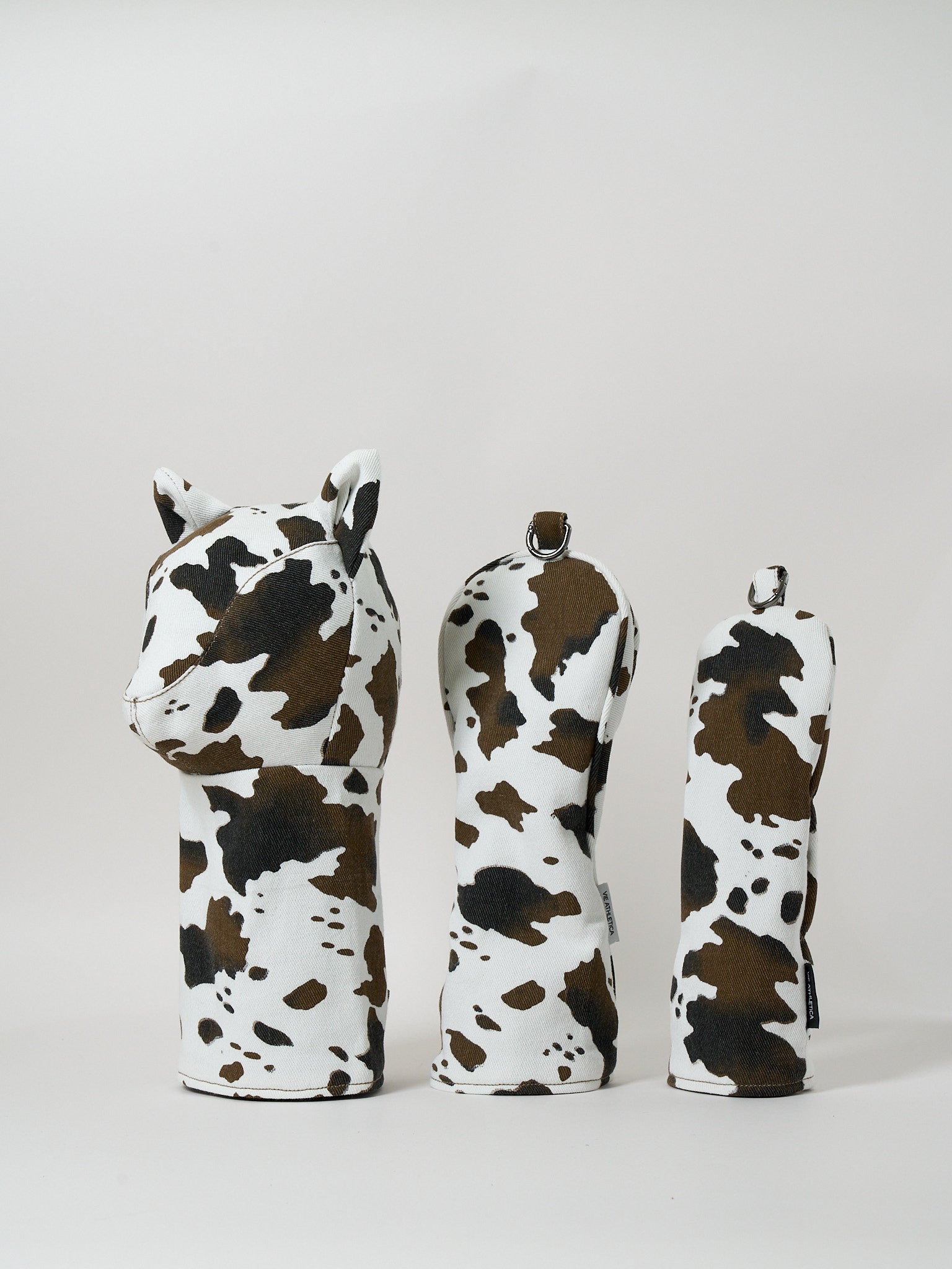 Taya Cow-Print Denim Hybrid Golf Club Cover