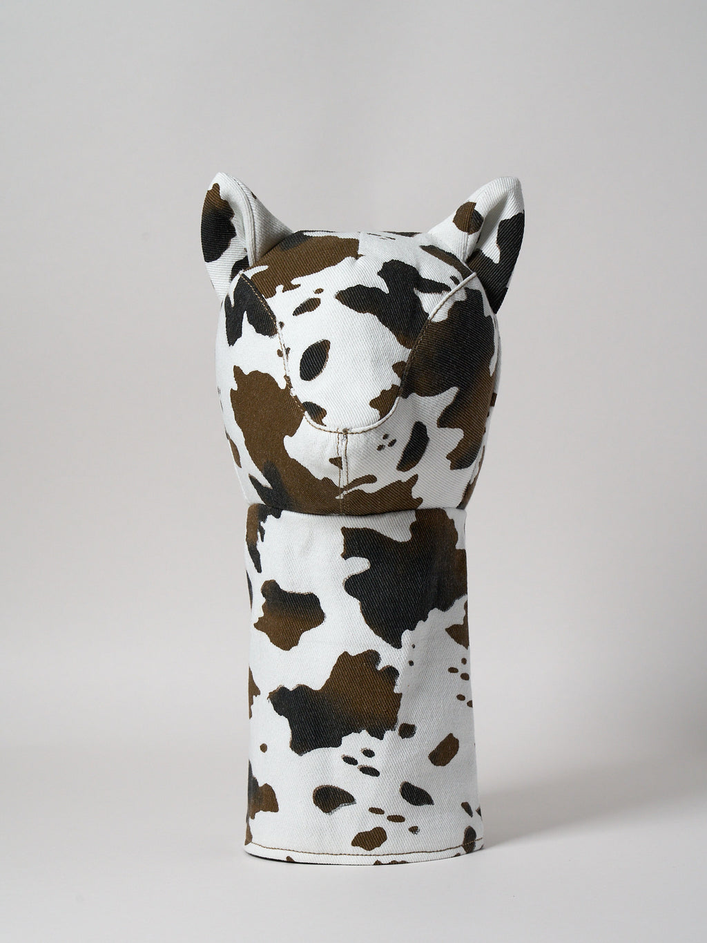 Vie Athletica Taya cow print denim driver head cover, front view