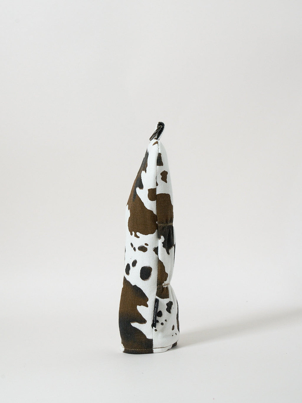Vie Athletica Taya cow print denim hybrid golf club cover, side view