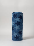 Vie Athletica Stars Indigo denim handcrafted fairway wood golf club cover, front view